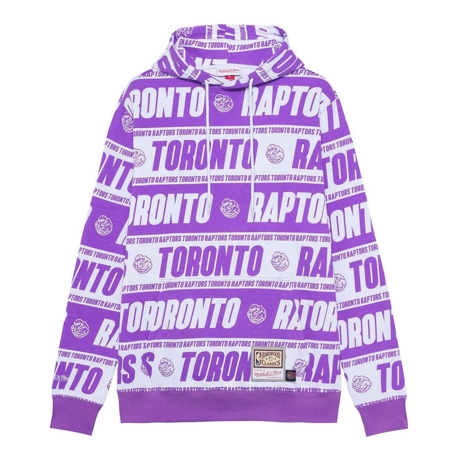 

Худи Mitchell & Ness x NBA Toronto Raptors All Over Print Hoodie 'Purple White', фиолетовый