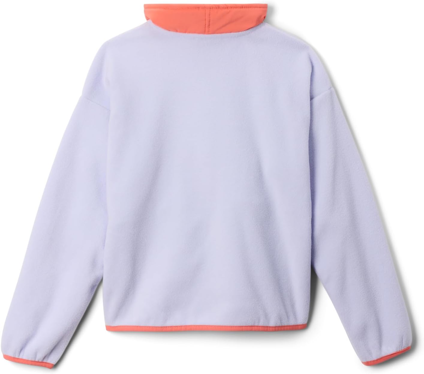 Флисовая кофта Columbia Boys Sequoia Grove Half Zip, Snowdrift/Hot Coral/Paisley Purple — фото 2