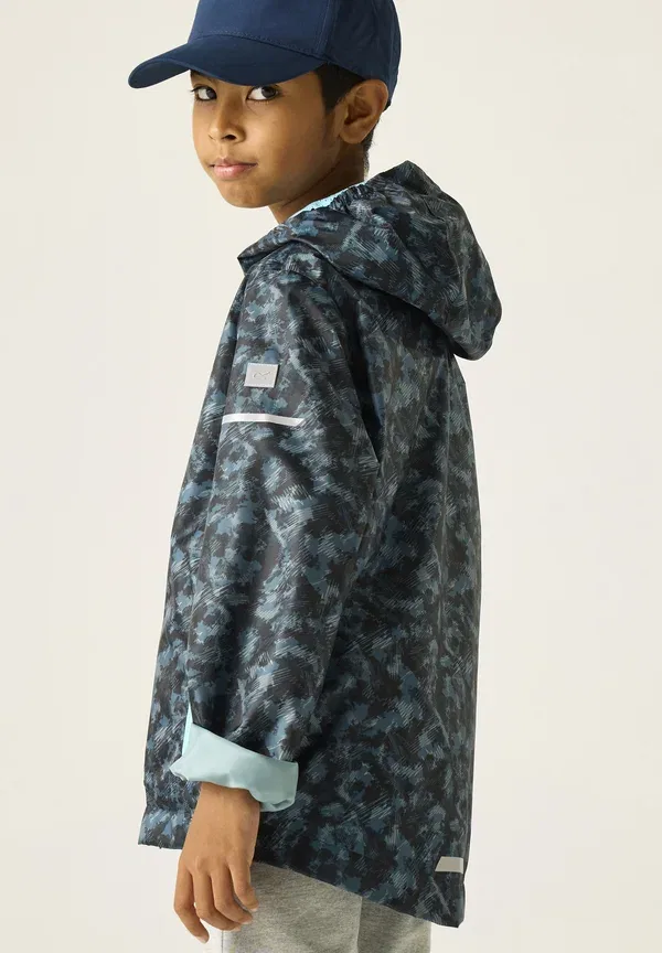 Куртка Regatta Printed lever waterproof shell jacket, синяя — фото 2