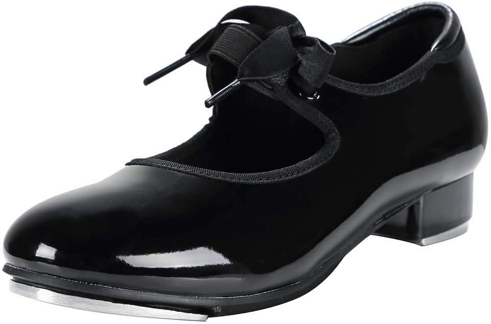 

Туфли для танцев Linodes Unisex из ПУ-кожи/с атласной лентой для женщин и мужчин - 601, черный