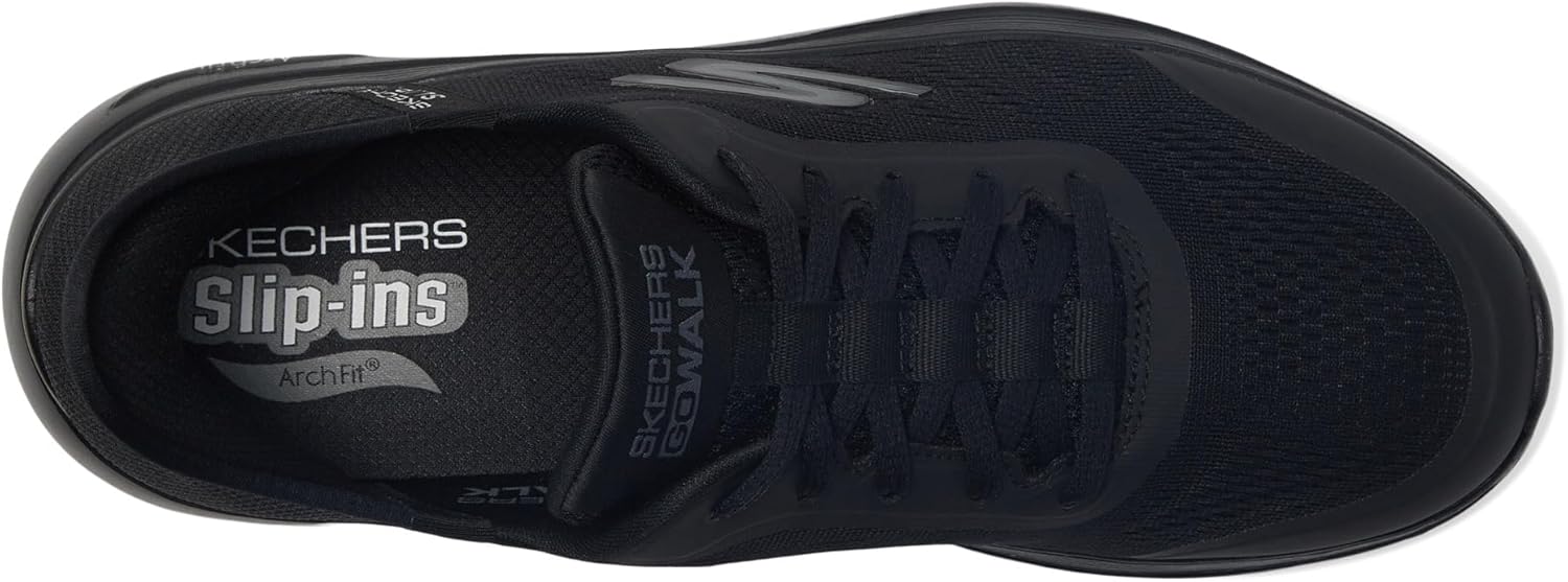 Мужские слипоны Skechers Hands Free Go Walk Arch Fit 2.0 - Simplicity 2, черный — фото 2