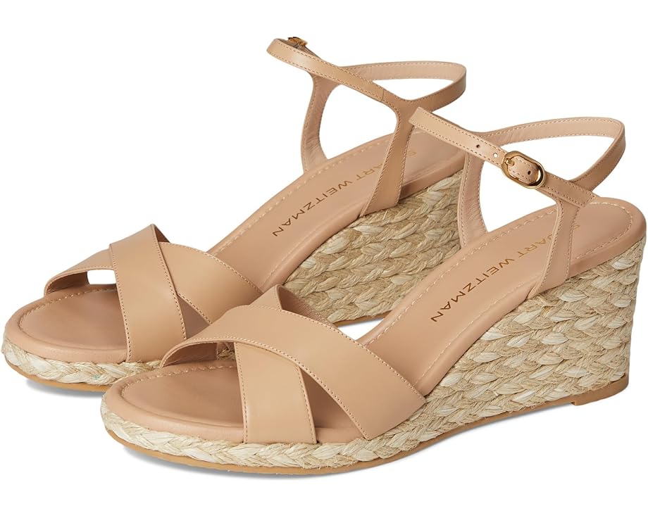 Туфли Stuart Weitzman Dayna Espadrille Wedge, цвет Adobe/Natural