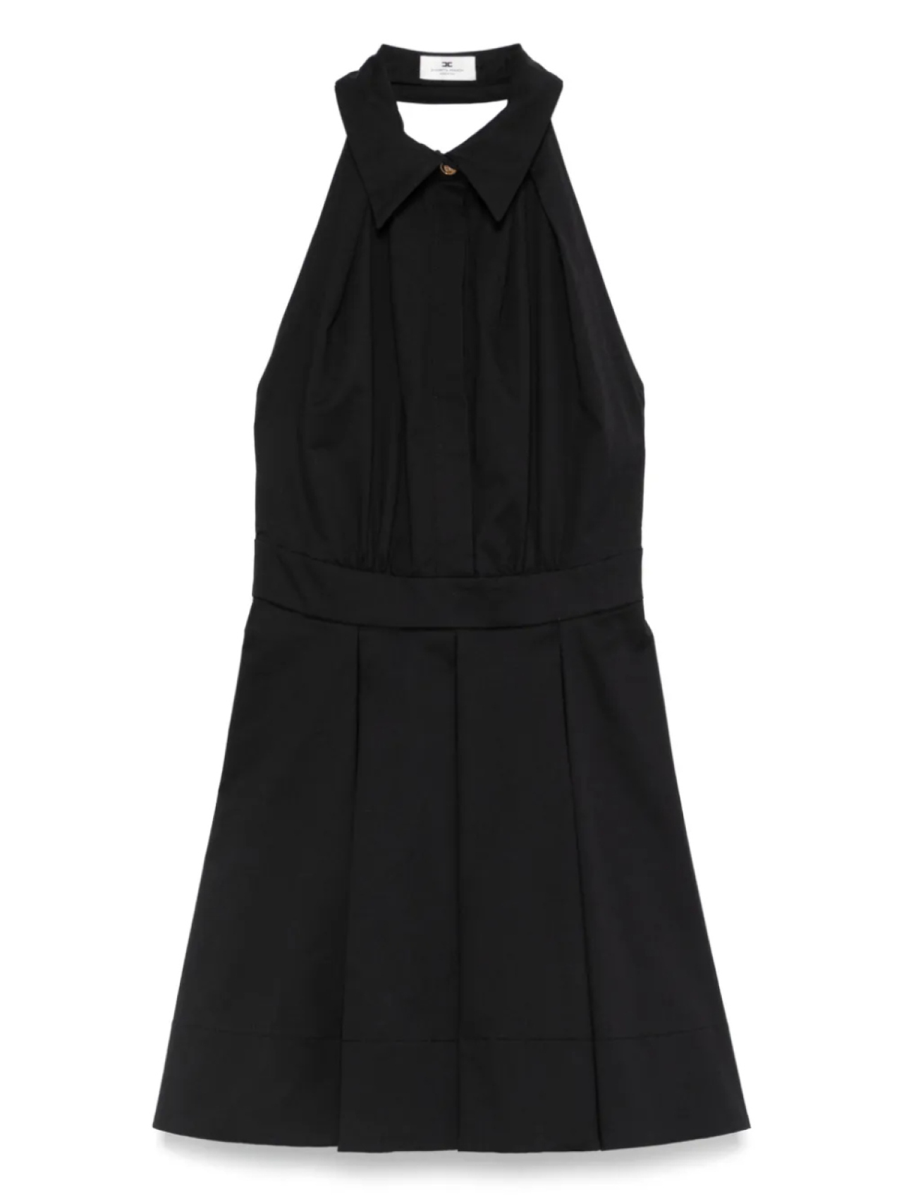 

Мини-платье в складку Elisabetta Franchi, черный