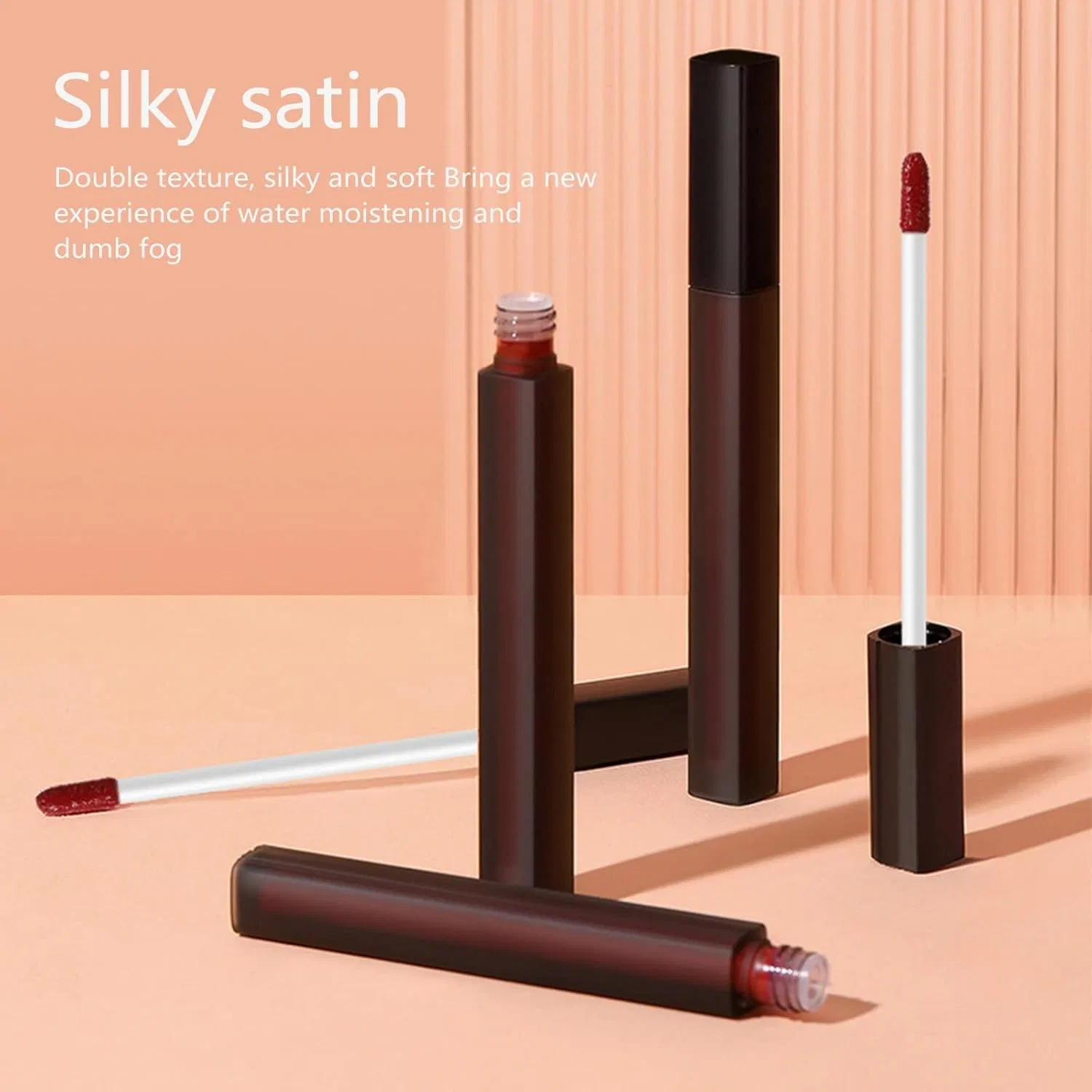 Блеск для губ Glossy Lipstick Generic Pink Beige — фото 4