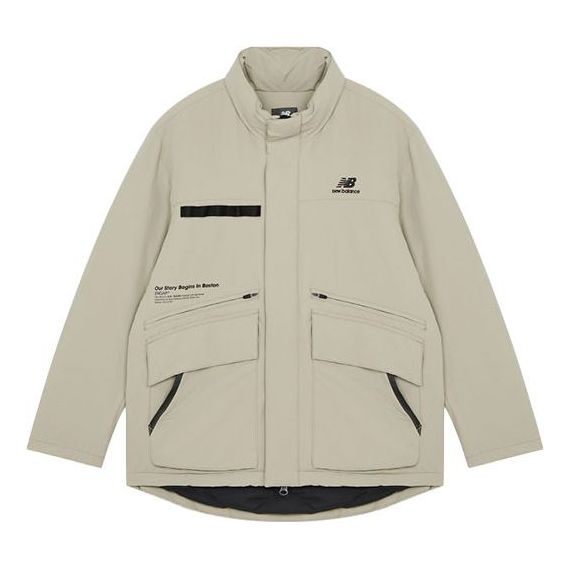 

Куртка New Balance Logo Down Jacket 'Beige', бежевый