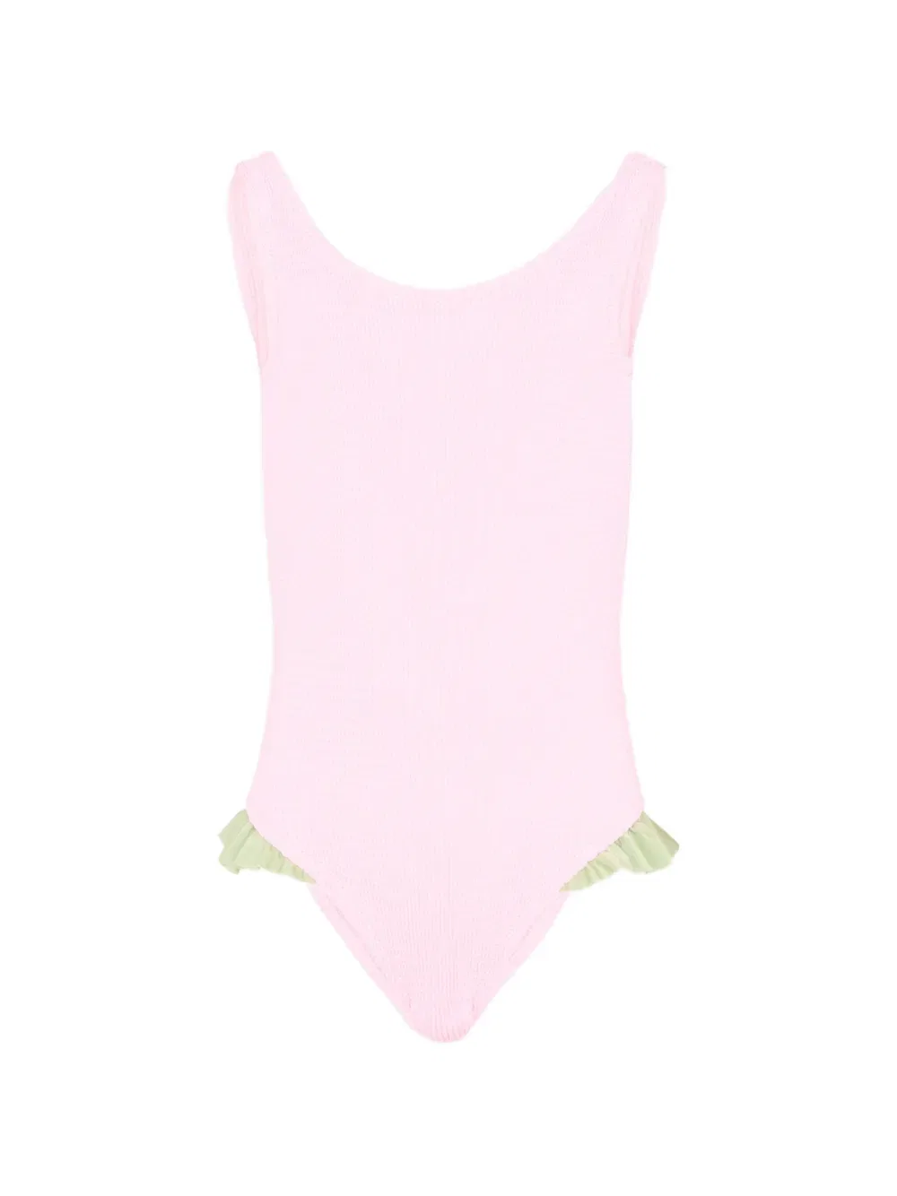 Тиана в купальнике с оборками Mc2 Saint Barth Kids, розовый
