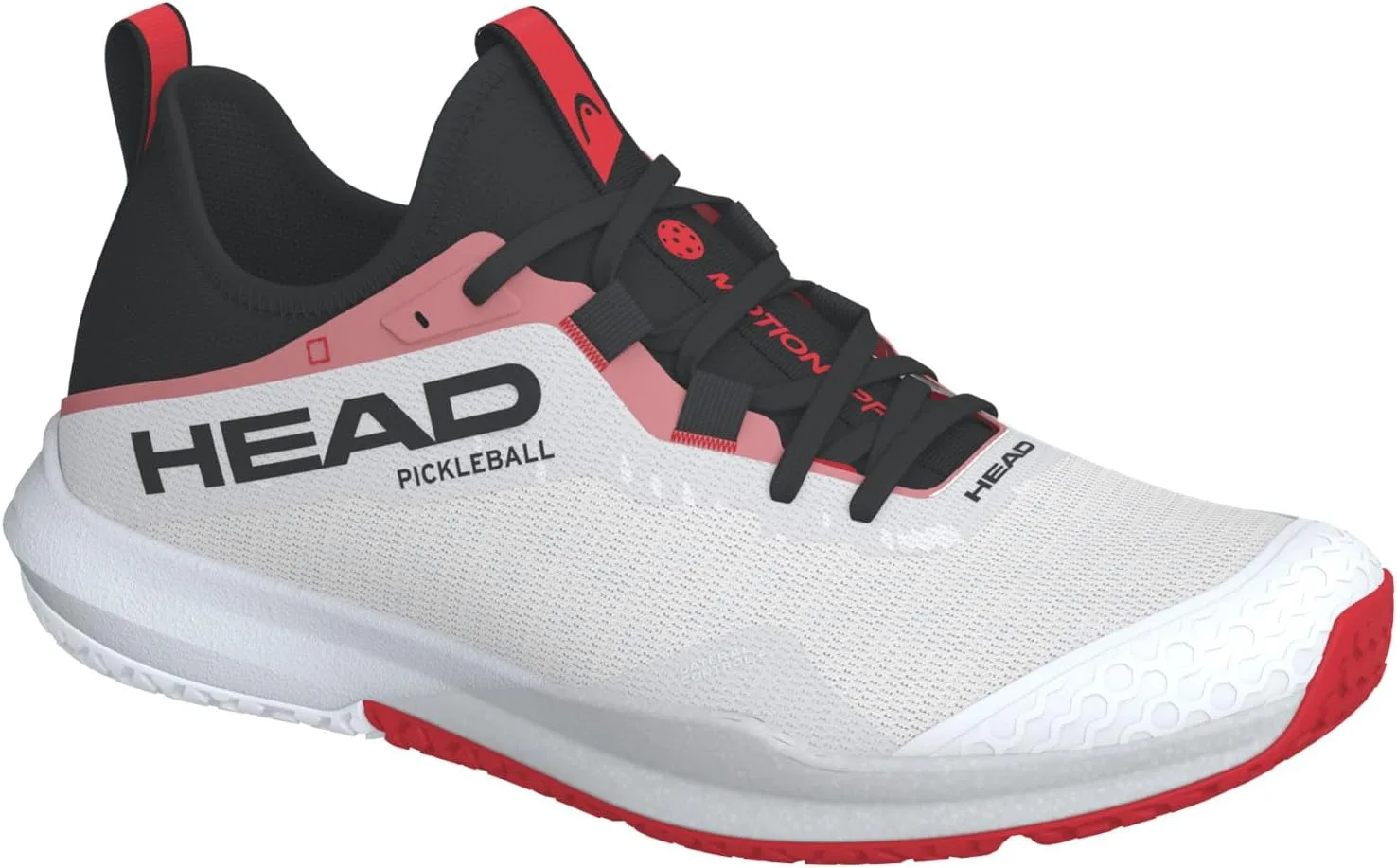 Мужские кроссовки для пикбола HEAD Motion Pro, белый/красный — фото 4