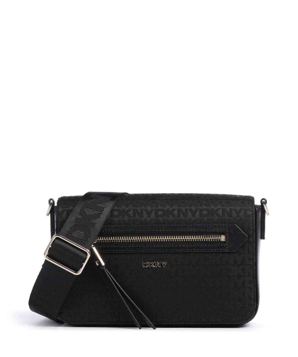 

Сумка через плечо bryant из полиэстера и зернистой яловой кожи. Dkny, черный