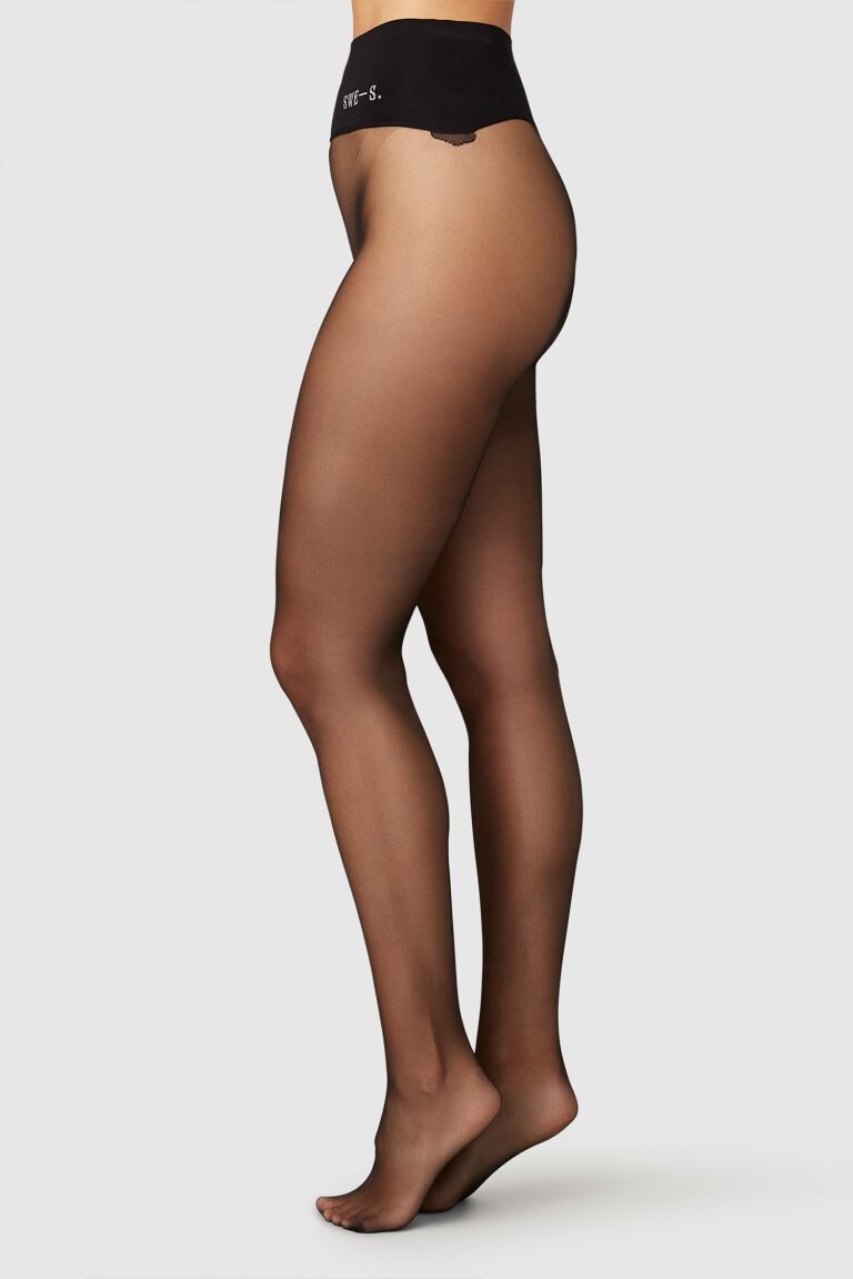 

Бесшовные колготки Beata с заниженной талией плотностью 15 ден Swedish Stockings, черный