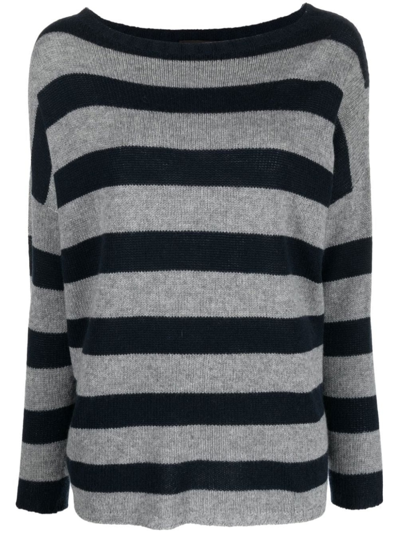 

Fabiana Filippi stripe-print cashmere jumper, серый