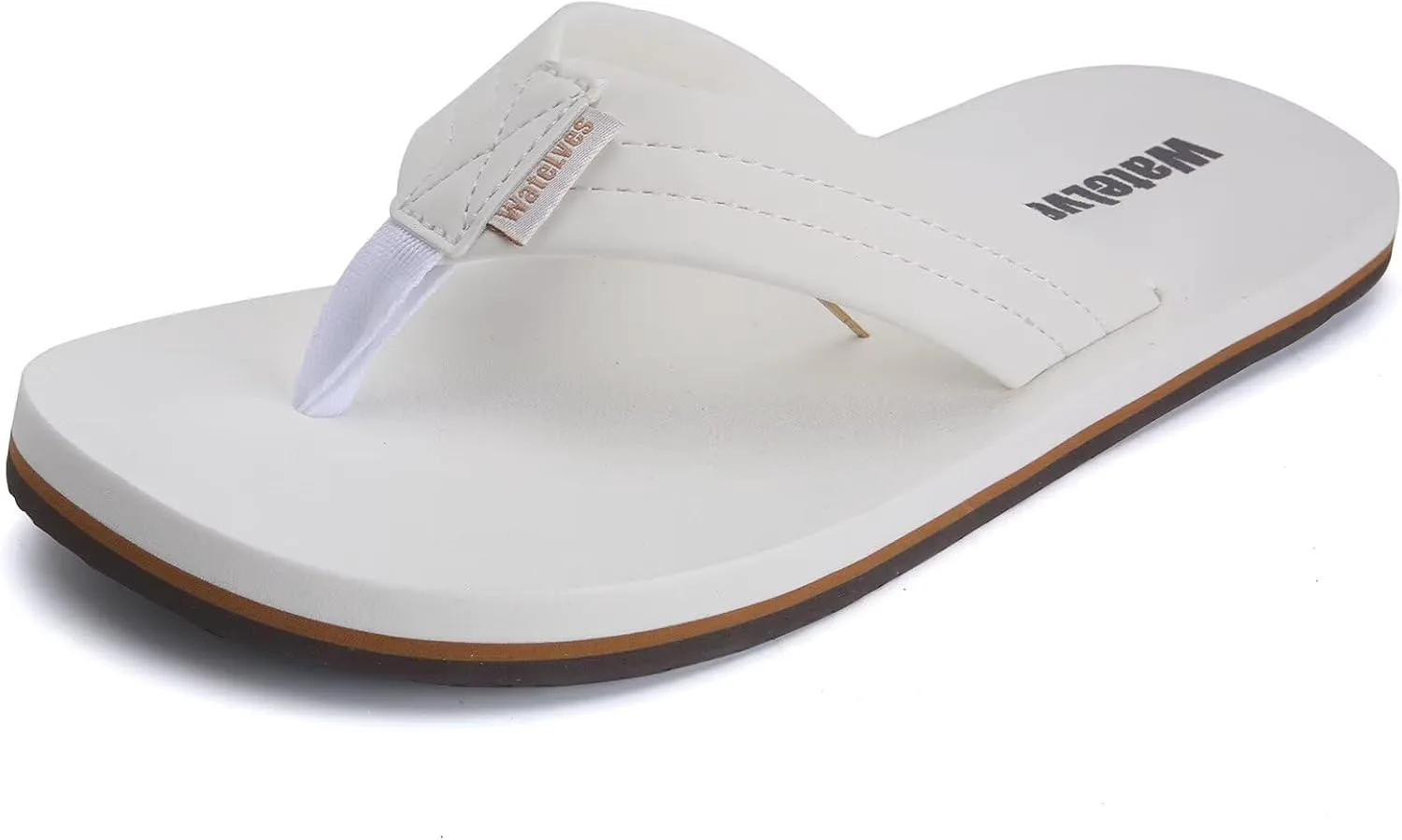 

Мужские вьетнамки WateLves с поддержкой свода стопы, легкие водные сандалии с открытым носком, удобные летние пляжные тапочки для бассейна, душа, общежитий, для улицы и дома, белый