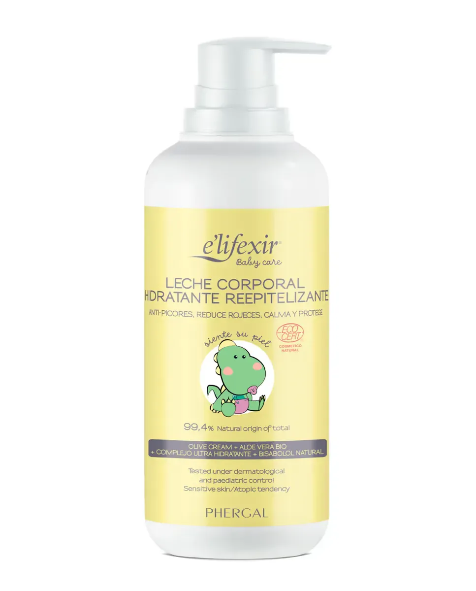 Восстанавливающее увлажняющее молочко для тела для чувствительной кожи младенцев Baby Care 400 мл E'Lifexir
