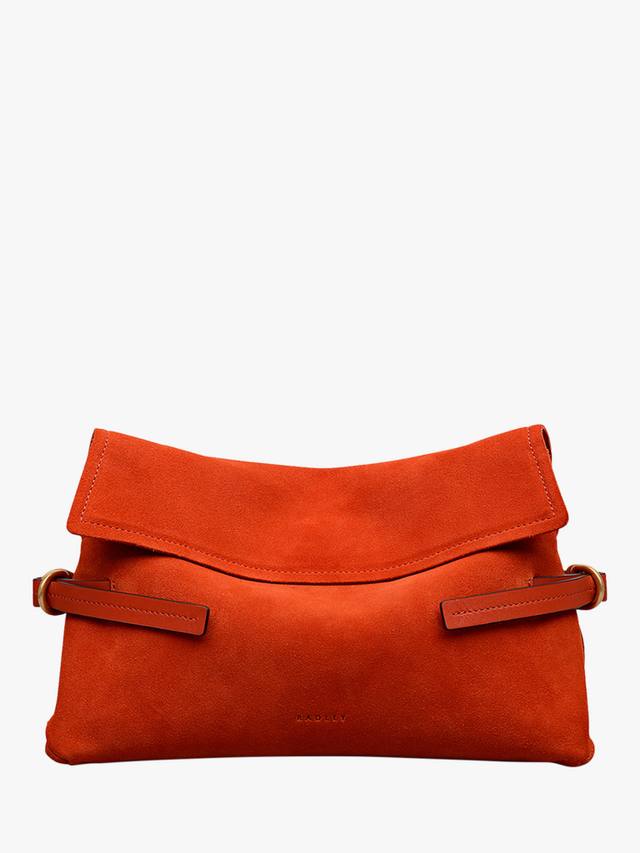 

Клатч Fleet Street из замши Radley, Flame