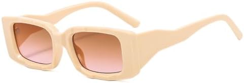 

Модные винтажные солнцезащитные очки, классические ретро-солнцезащитные очки для женщин, красочные, для путешествий, маленькие прямоугольные, UV400, бежевые, одни MTZJH, One Color