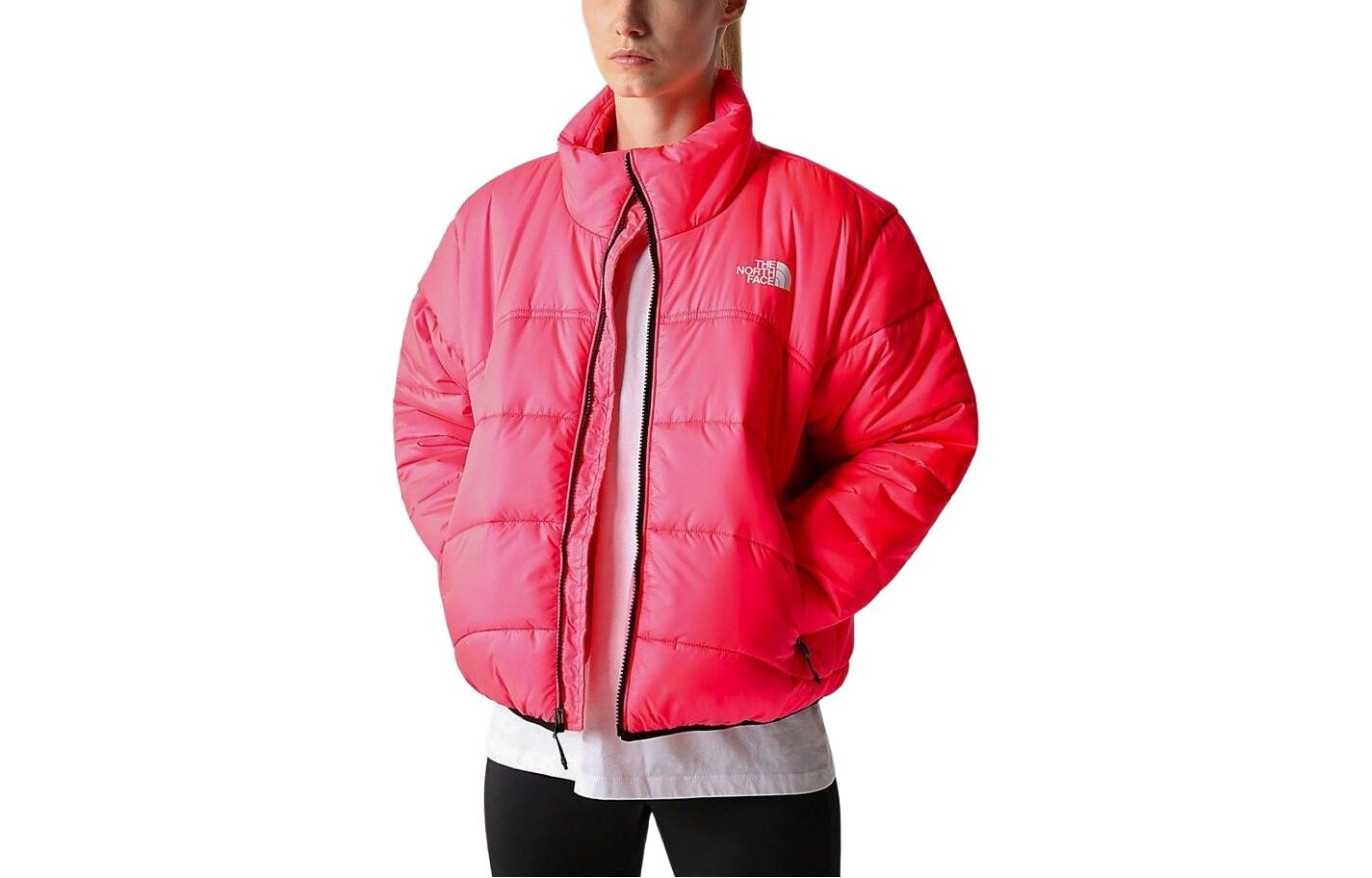 Стеганая куртка женская розовая The North Face
