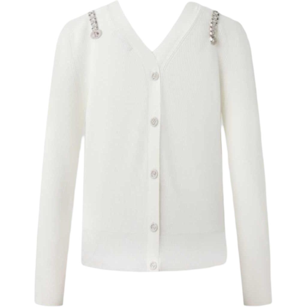 

KARL LAGERFELD / Karl Lagerfeld Jeans Карл Лагерфельд Вязаный свитер женский белый