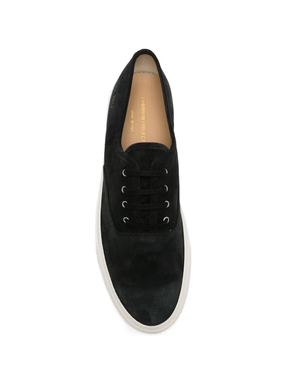 Кроссовки на шнуровке с четырьмя отверстиями Common Projects, черный — фото 4