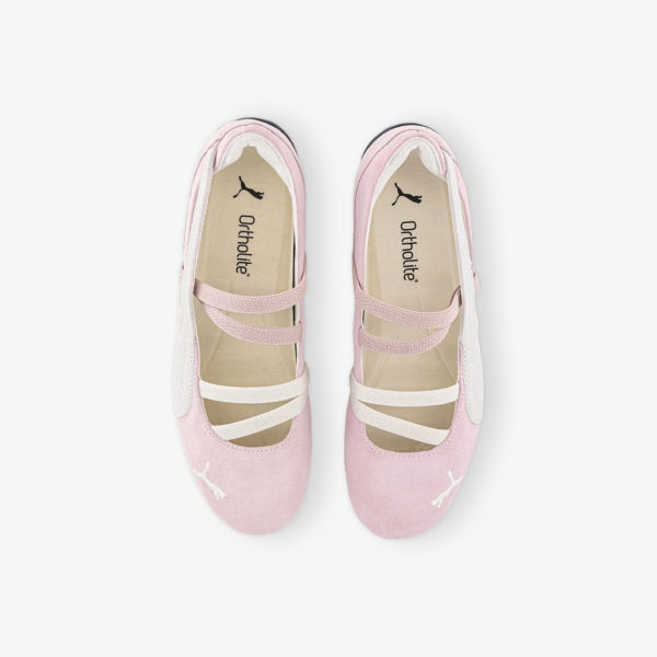 Балетки Puma Speedcat из замши с низким верхом, розовый — фото 2
