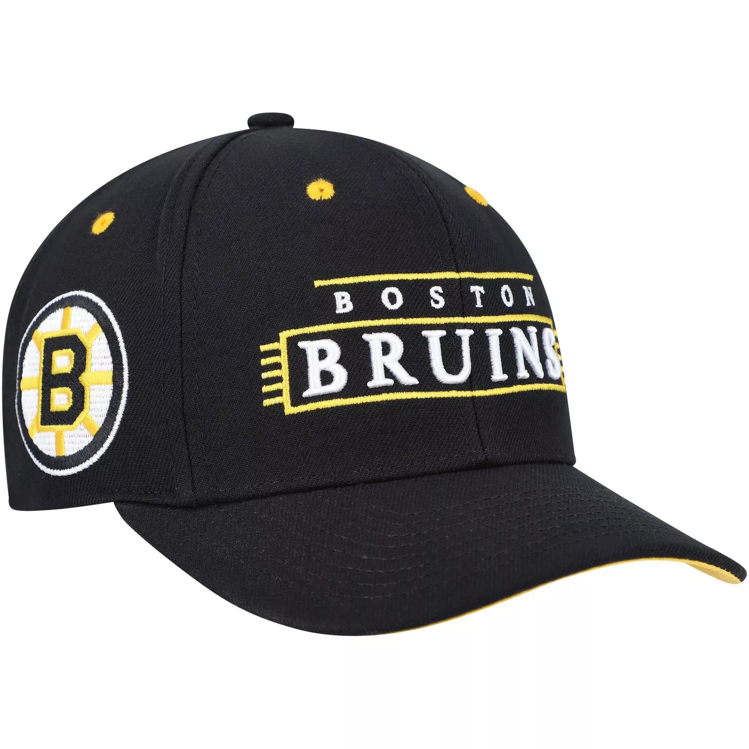 

Мужская черная кепка Mitchell & Ness Boston Bruins LOFI Pro Snapback