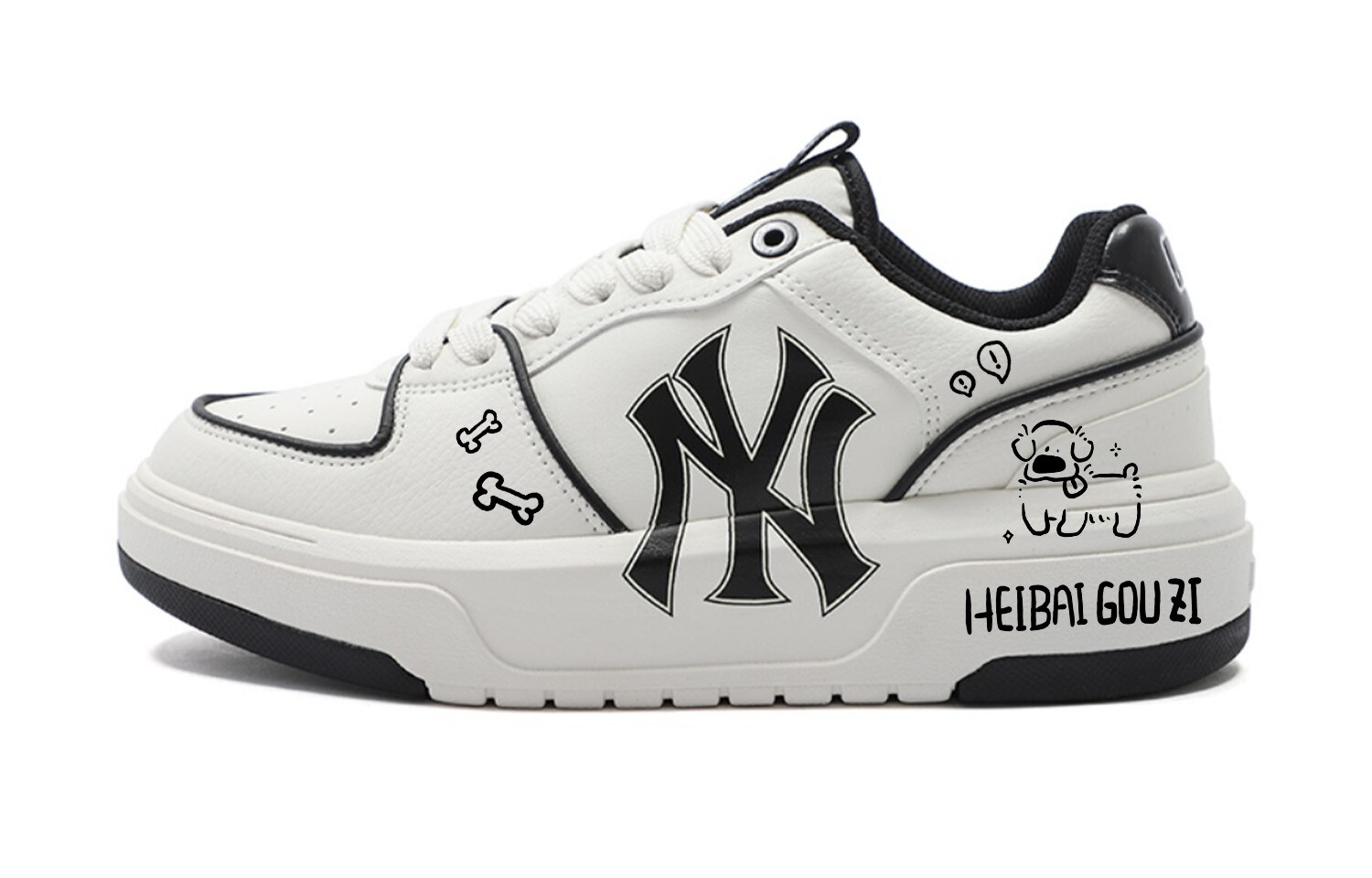 

Кроссовки MLB Chunky Liner Skateboard Shoes Unisex Low-Top Black/White, Черный, Кроссовки MLB Chunky Liner Skateboard Shoes Unisex Low-Top Black/White