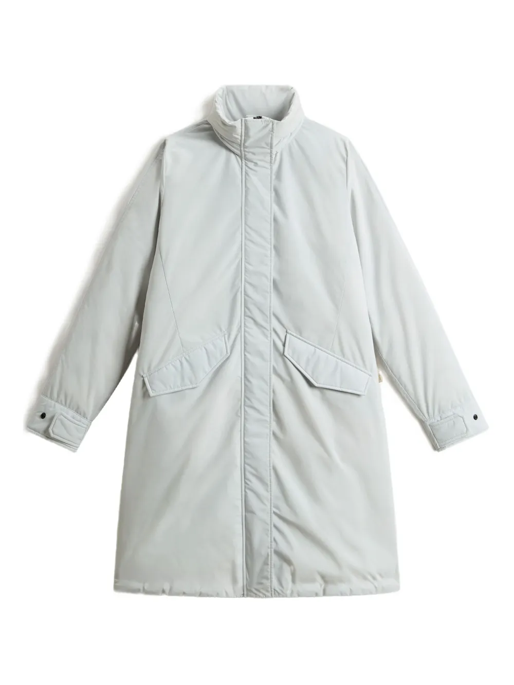 

Пальто Cloud с воротником-стойкой и поясом WOOLRICH, синий