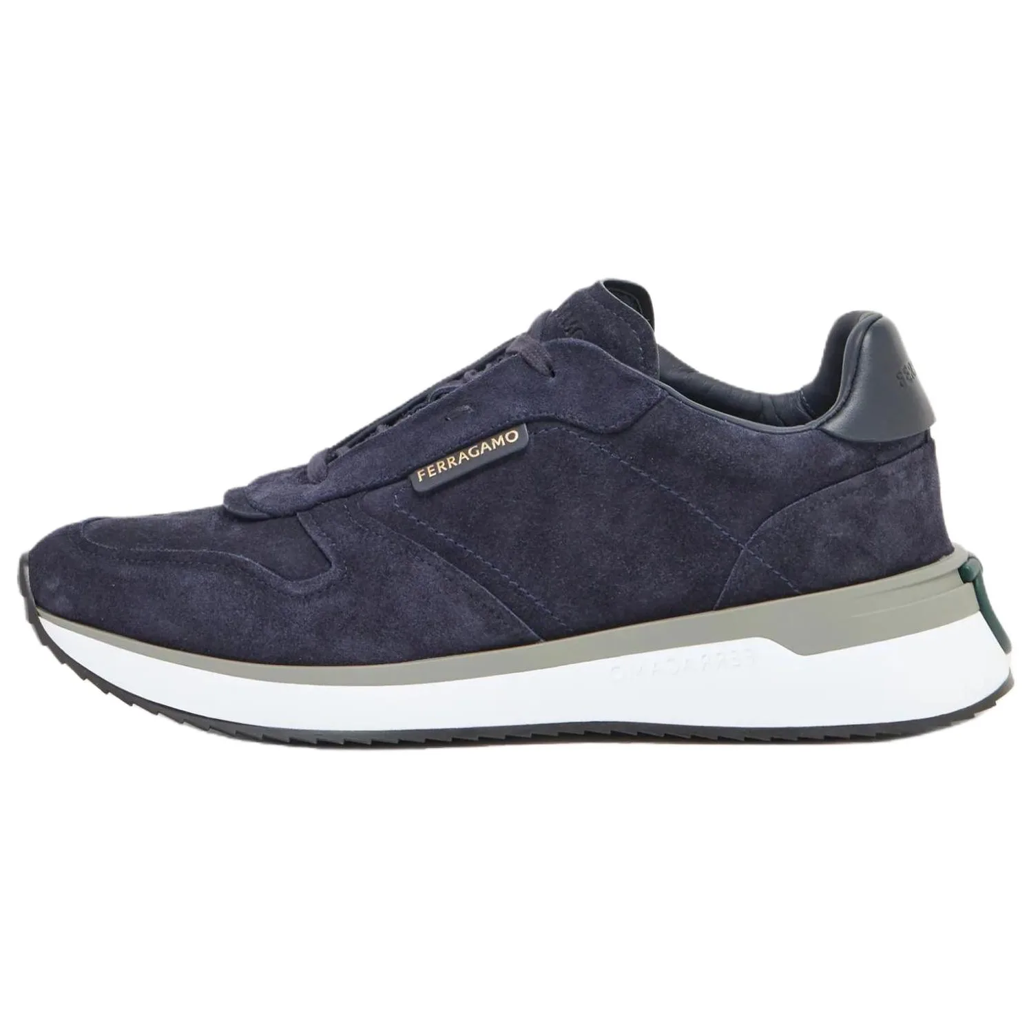 Ferragamo Кроссовки мужские low top casual marine blue