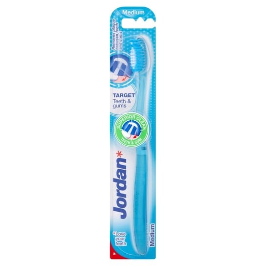 

Зубная щетка среднего размера, 1 шт. Jordan, Target Teeth & Gums