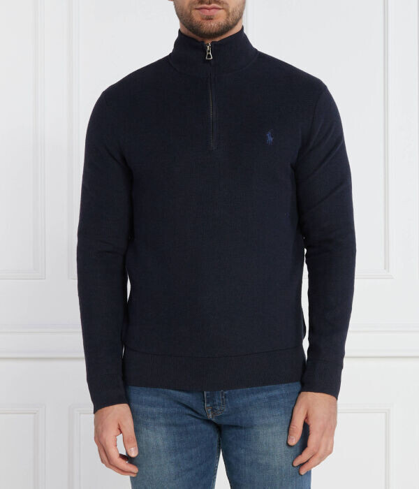 

Свитер мужской Polo Ralph Lauren хлопковый на молнии, синий