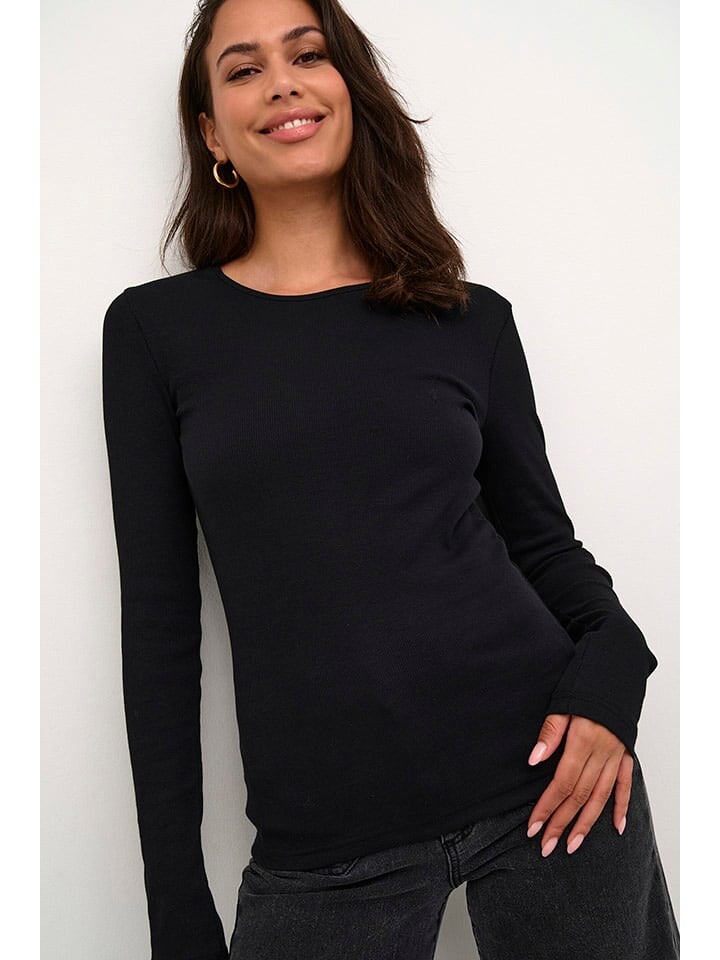 

Лонгслив Kaffe Longsleeve, черный