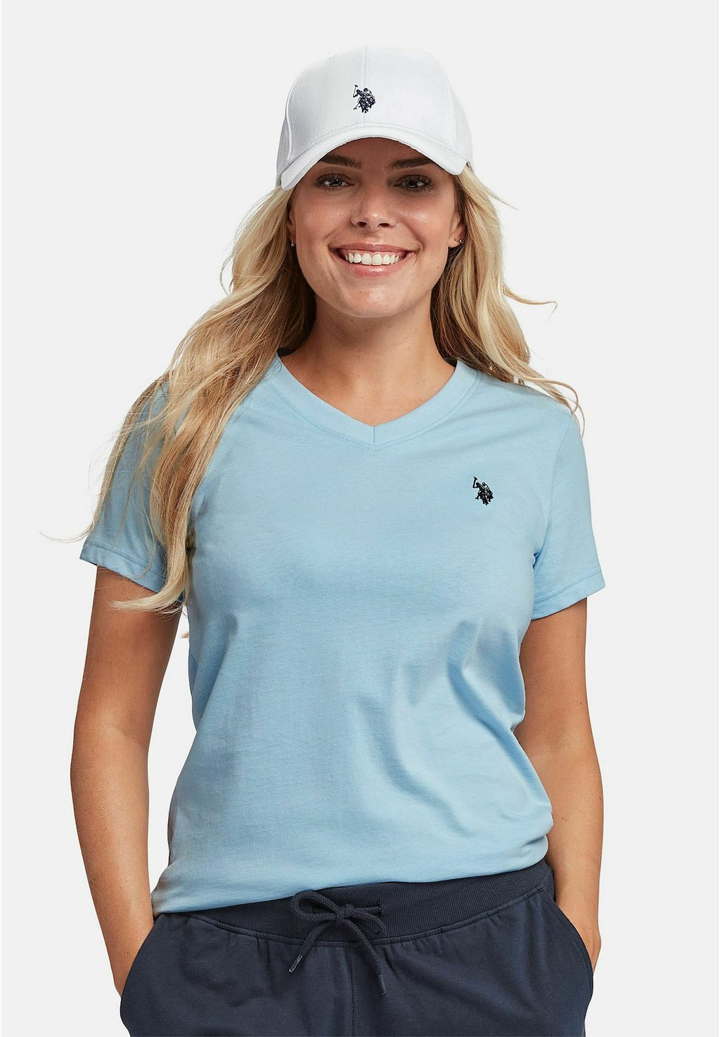 

Футболка ASSIA V-NECK U.S. Polo Assn., синий