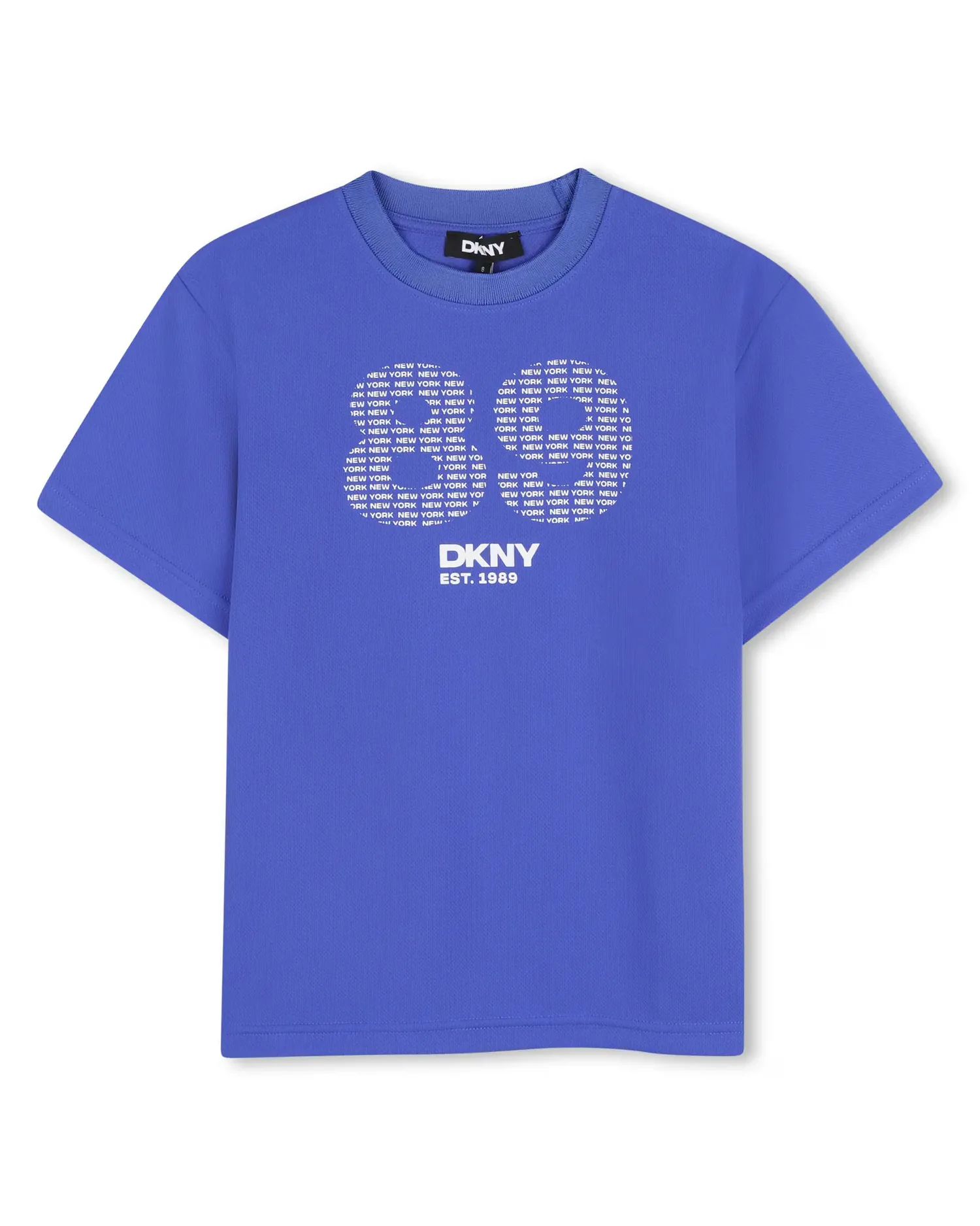 Унисекс футболка с коротким рукавом и большим принтом DKNY, синий