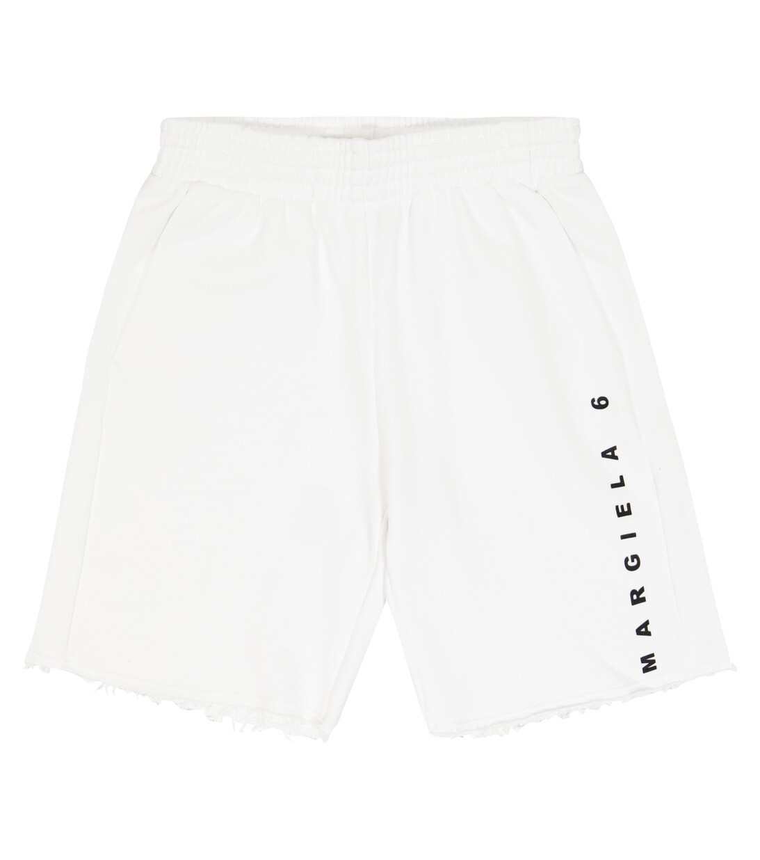 

Шорты из хлопкового джерси с логотипом MM6 Maison Margiela, белый