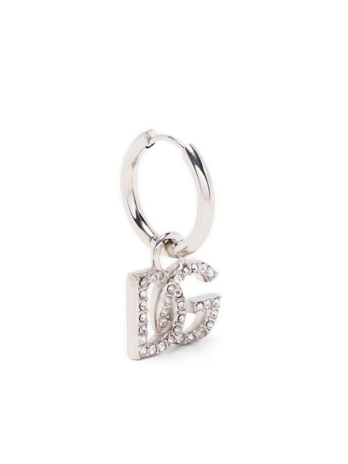 

Серьга-кольцо с кристаллами Dolce & Gabbana, серебряный