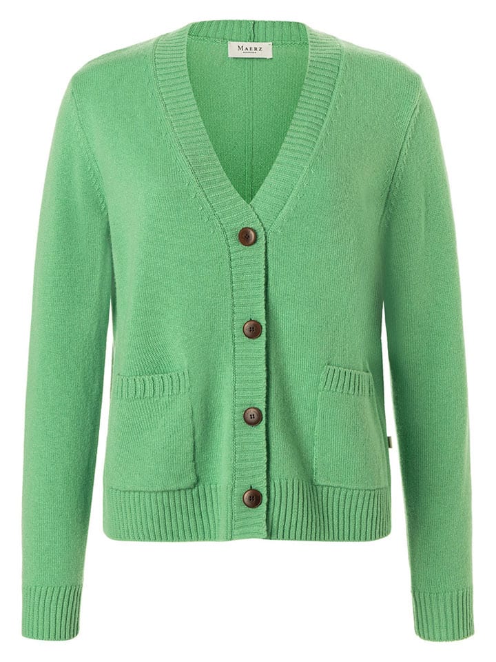 

Maerz Muenchen Шерстяной кардиган зеленого цвета