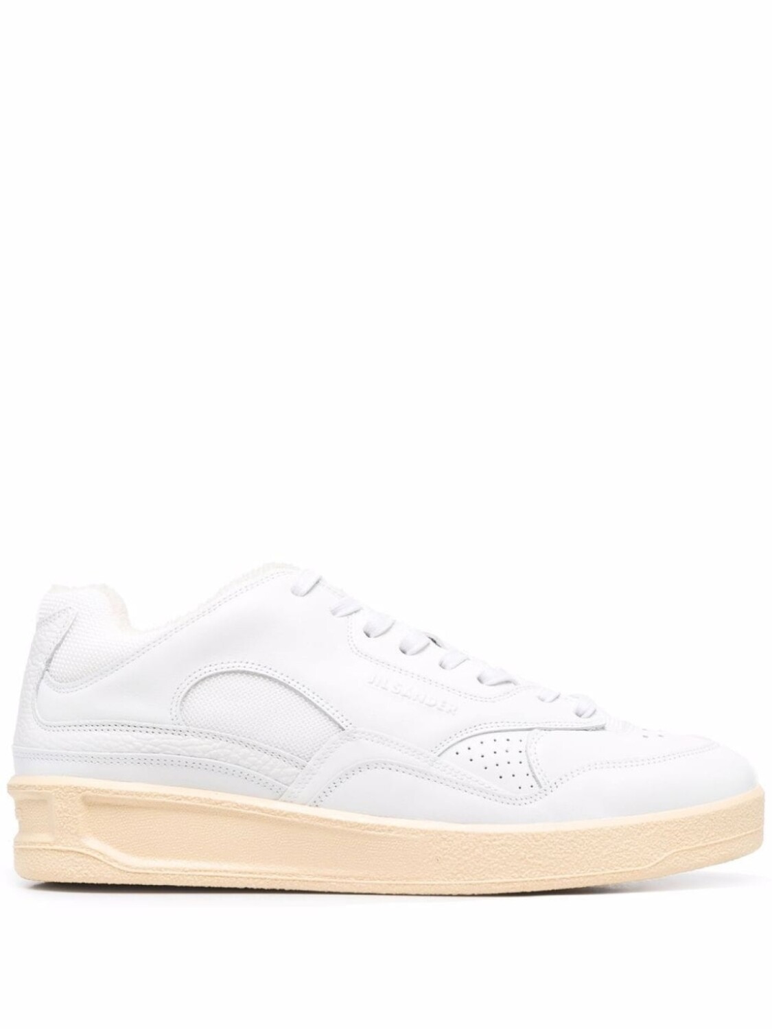 

Кроссовки Jil Sander Embossed Logo, белый дубль