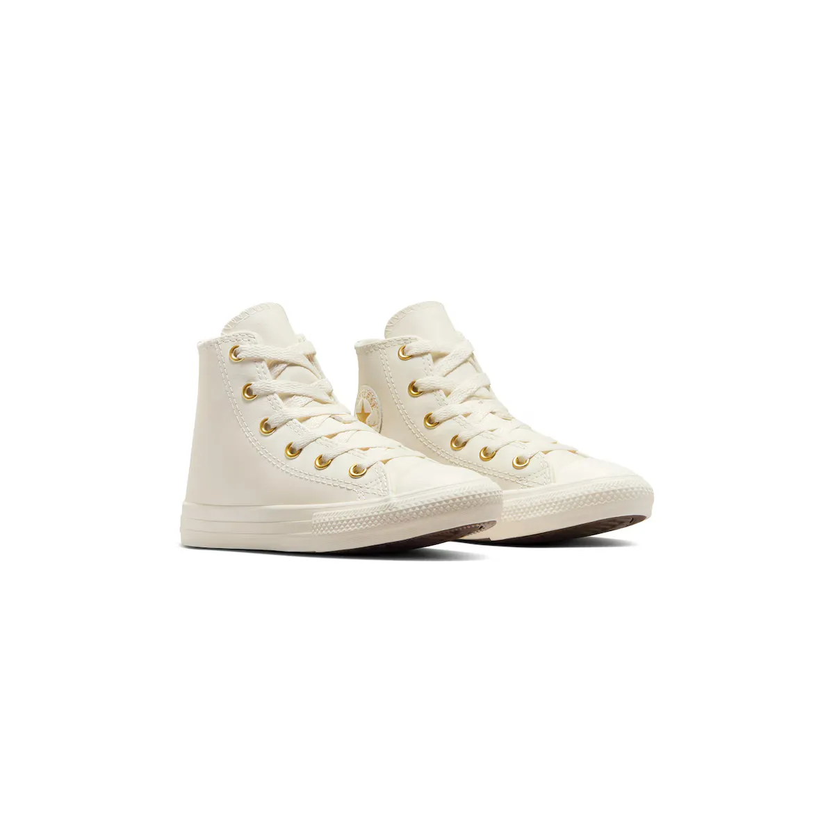 Converse Chuck Taylor All Star Gold Luxe Детские повседневные кеды, белый — фото 3