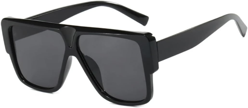 

Модные солнцезащитные очки большого размера для женщин, ретро-градиентные солнцезащитные очки для мужчин, трендовые оранжево-синие солнцезащитные очки VRTRFFTR, Black Grey