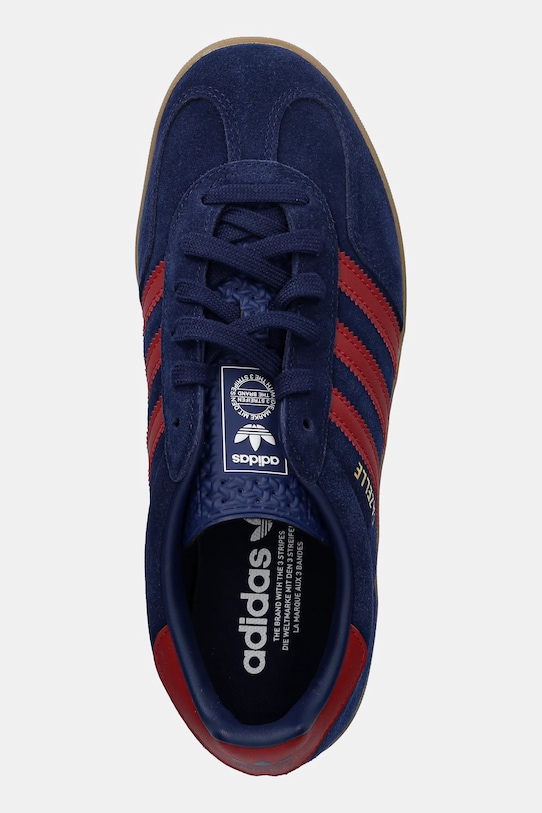 Детские замшевые кроссовки GAZELLE INDOOR Adidas Originals, темно-синий — фото 4