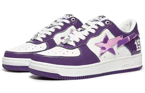 Кроссовки bape sta taipei 15 anniversary 'purple white' A Bathing Ape, белый — фото 3