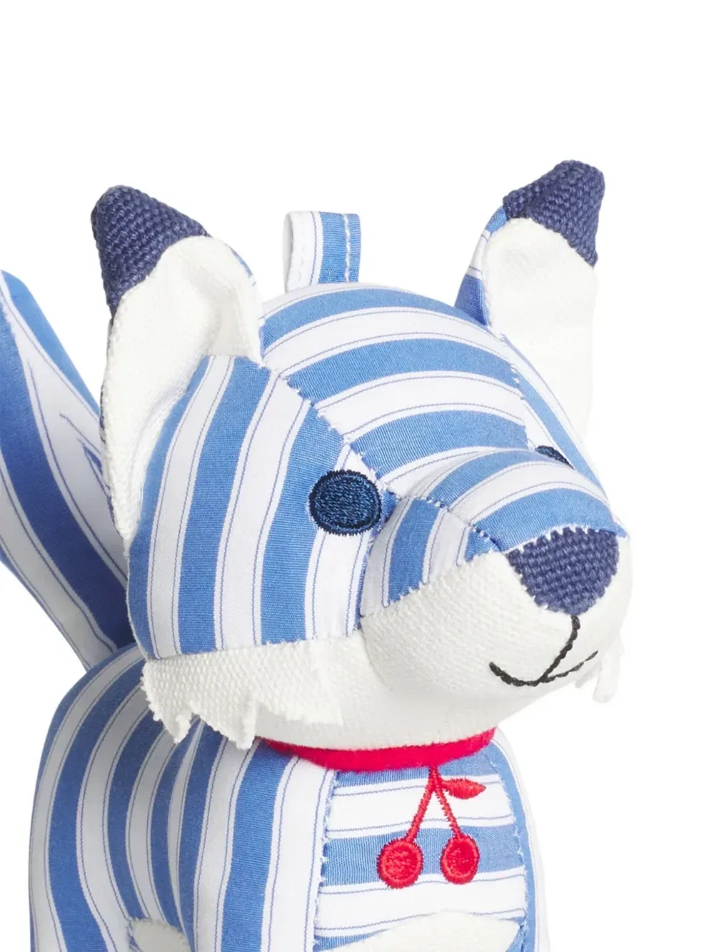 Игрушка мягкая Bonpoint из хлопка с узором Maison Kitsuné Kids, синий — фото 4