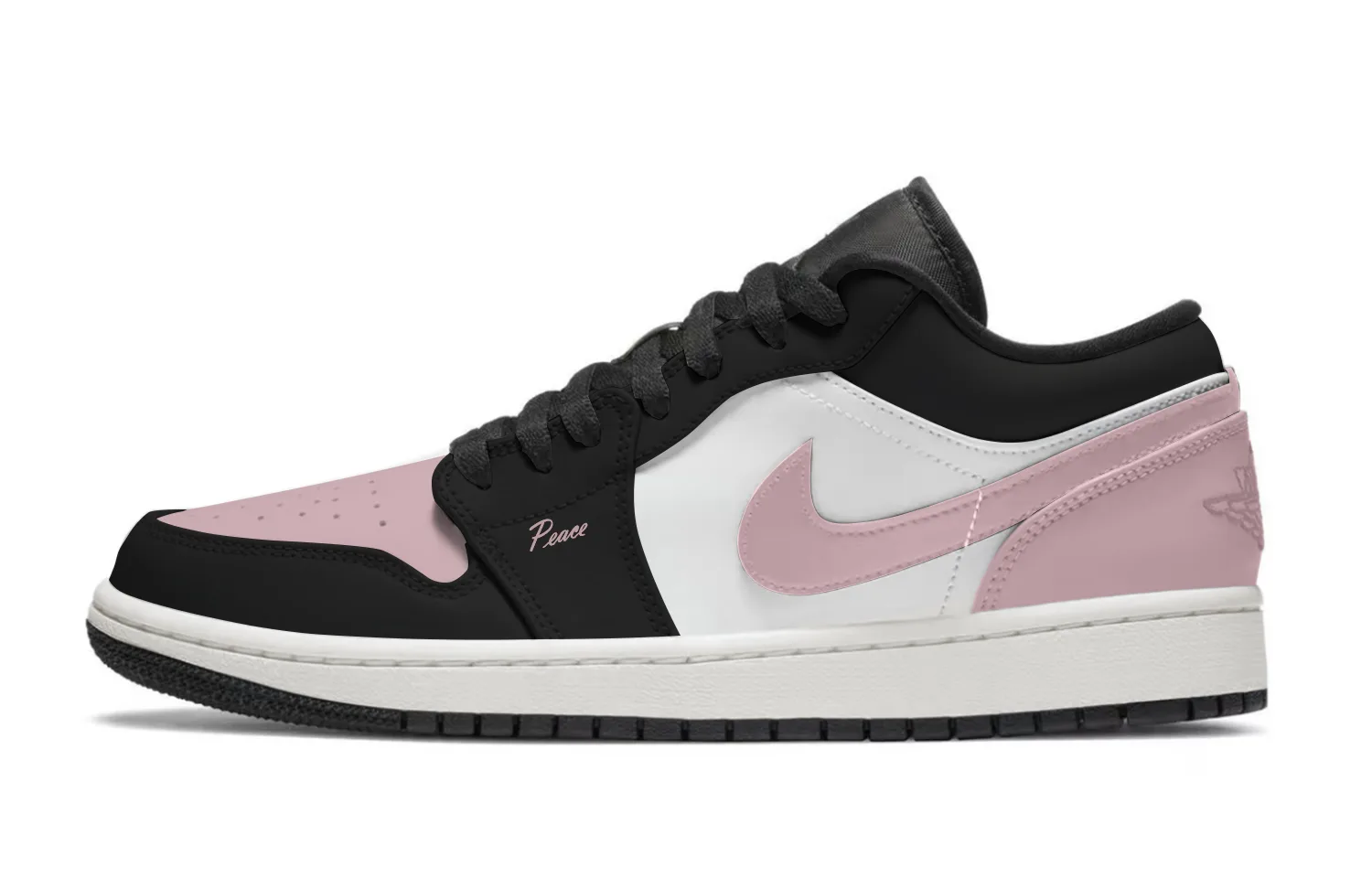 Jordan Air 1 Violent Pink, женские устойчивые к истиранию и скольжению низкие кроссовки