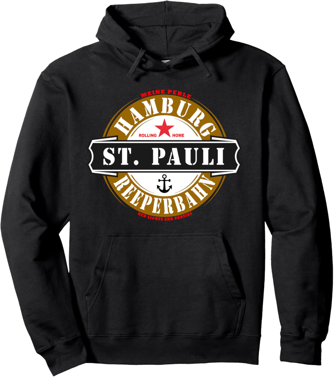 

Толстовка Hamble Scraper Burn St. Pauli для девичника в стиле панк Hamburg St. Pauli Reeperbahn Harbor Party Gift, черный