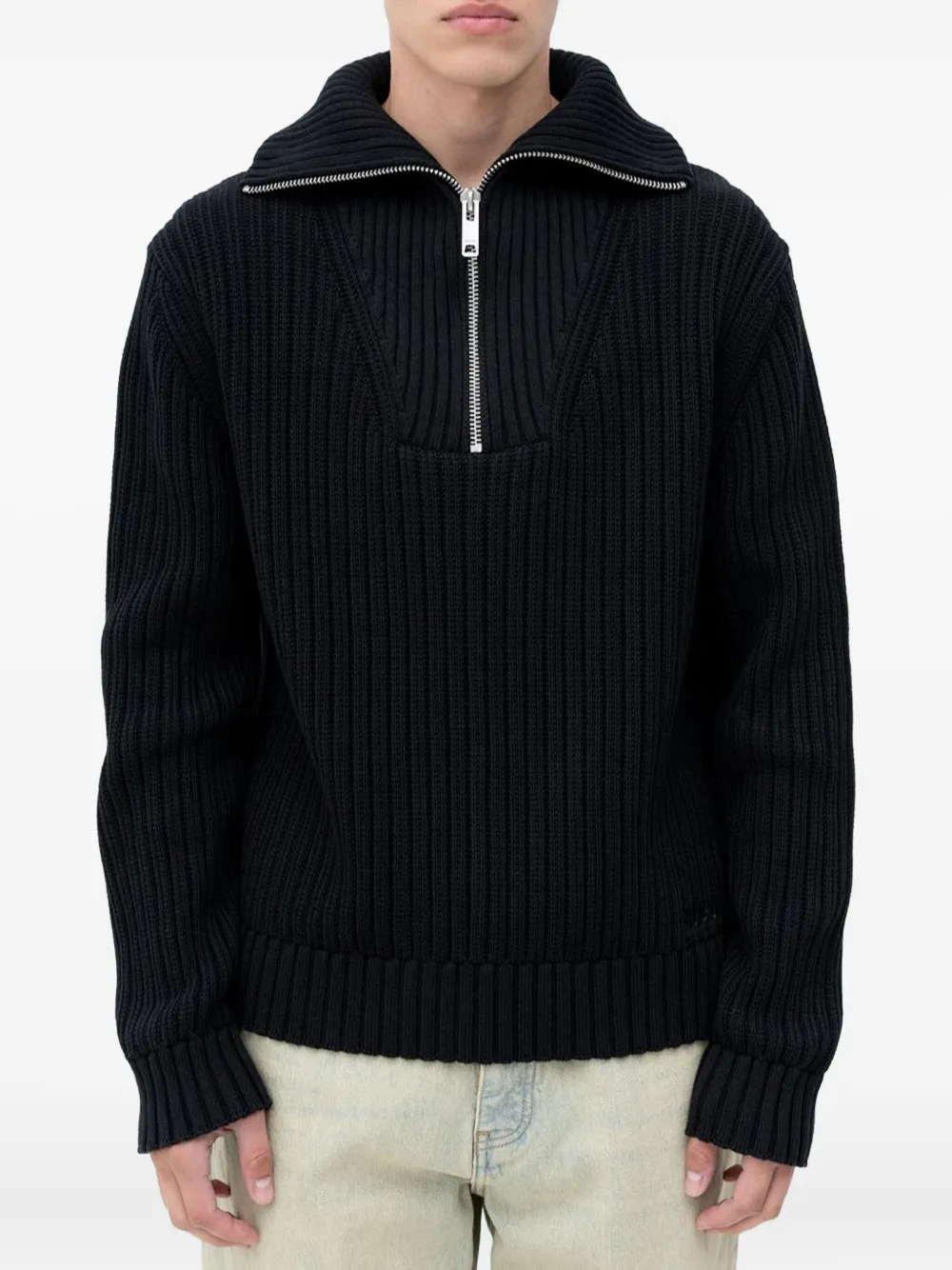 

Кеды с молнией и ребристой отделкой Hugo, черный