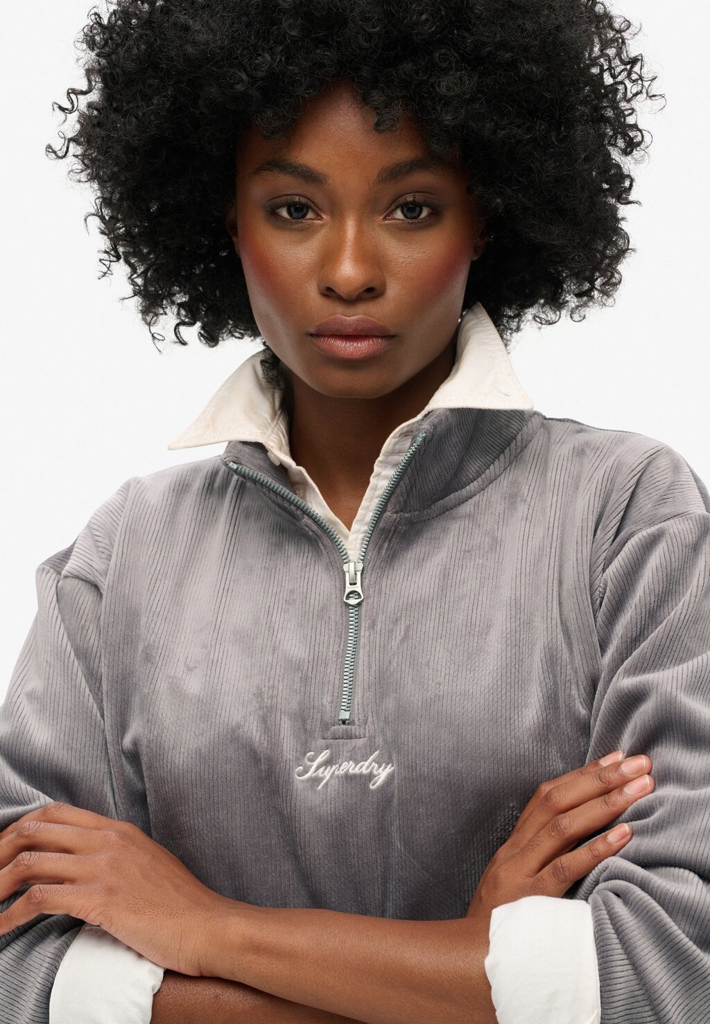 

Толстовка COUNTRY CLUB HALF-ZIP Superdry, серый