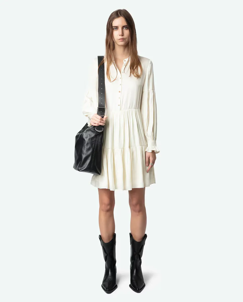 

Платье Randy из атласа с длинными рукавами Zadig & Voltaire, бежевый