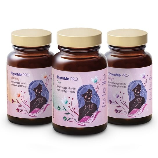 

HealthLabs 4her thyrome pro утром, днем ​​и ночью, Добавка «Баланс иммунной системы», 90 капсул