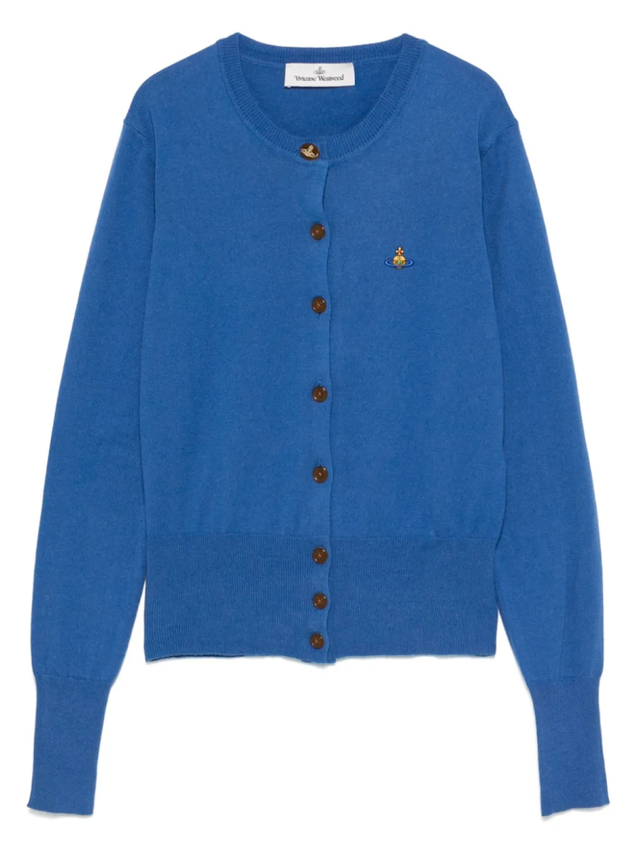

Кардиган Vivienne Westwood с вышивкой Orb, синий