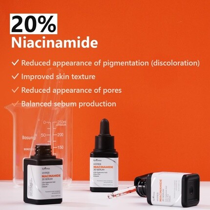 Сыворотка Isntree — Hyper Niacinamide 20 с -кратной концентрацией гиалуроновой кислоты — помогает сузить, 20 мл — фото 3