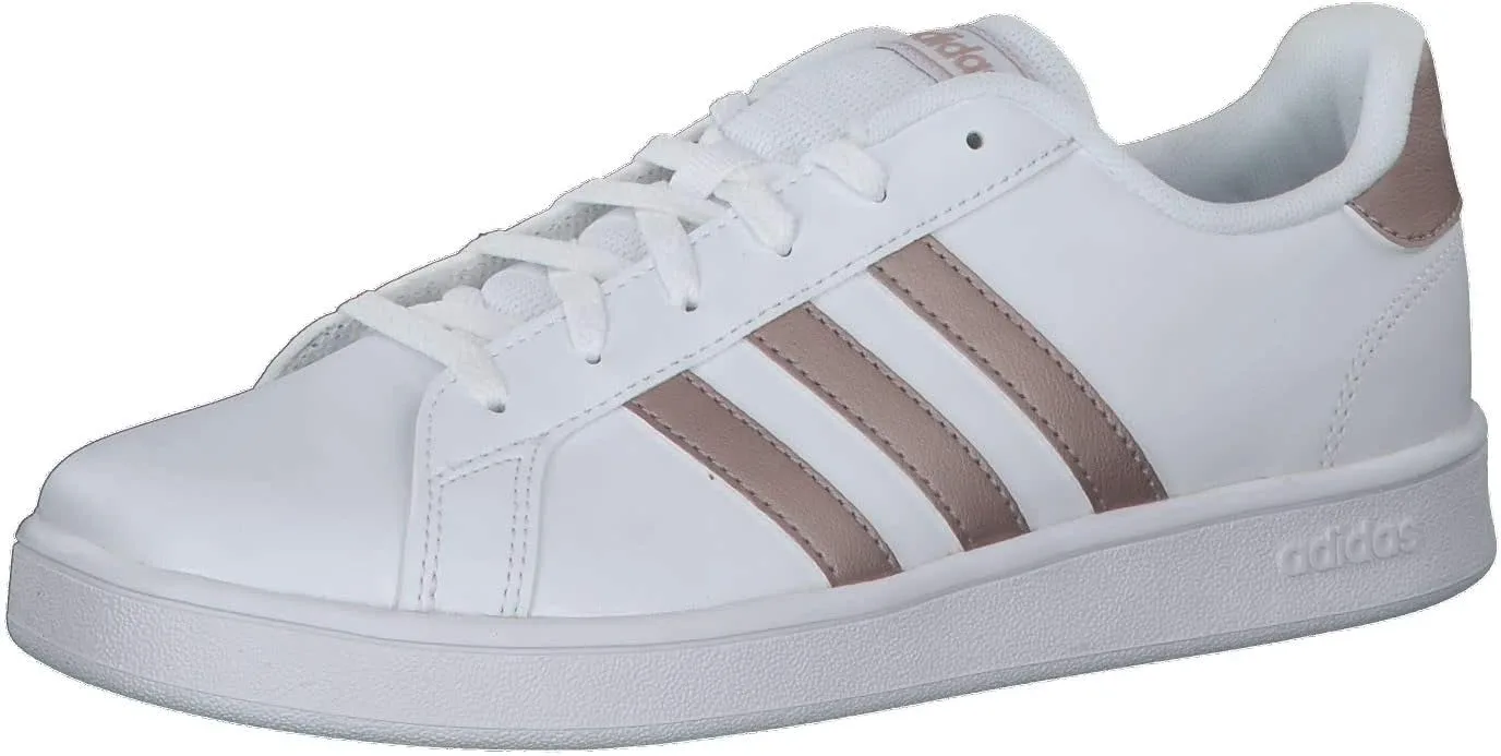 Детские теннисные кроссовки унисекс Grand Court Lifestyle на шнуровке adidas, белый