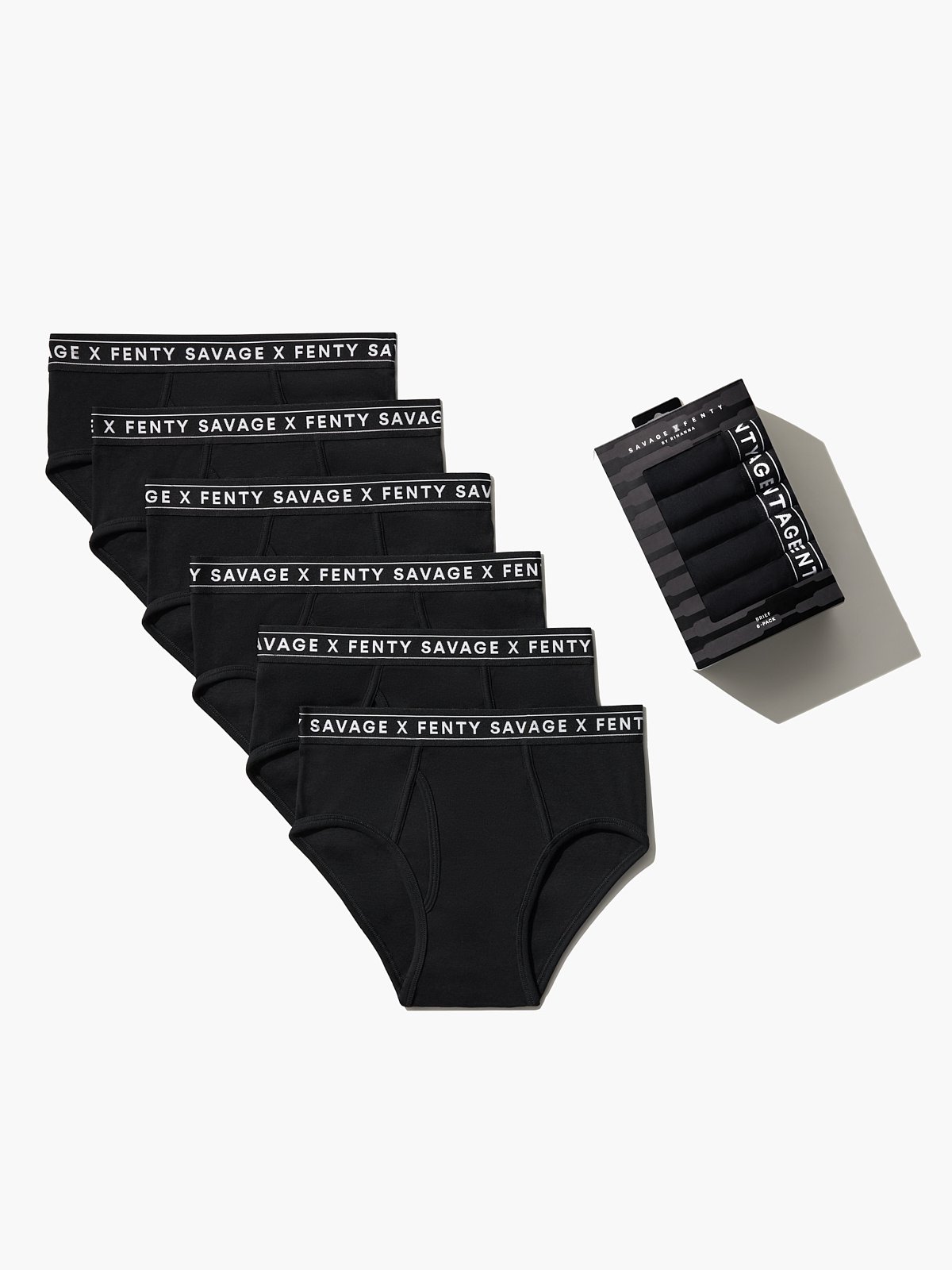 

Трусы боксеры Savage X Fenty Savage Classics 6-Pack, цвет Black Caviar